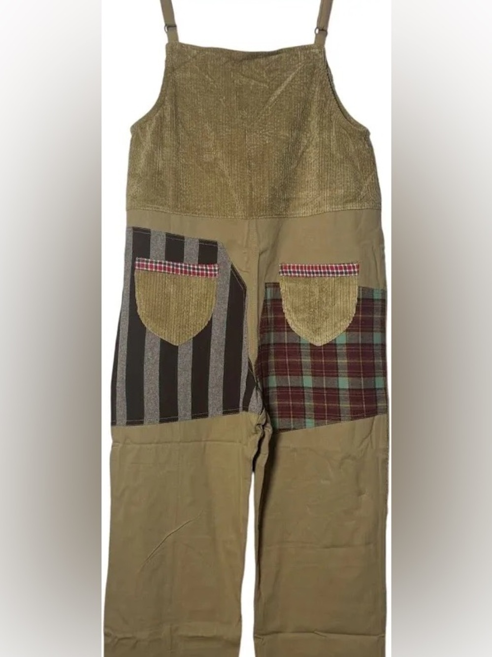 easel Corduroy Sweatshirt in Beige